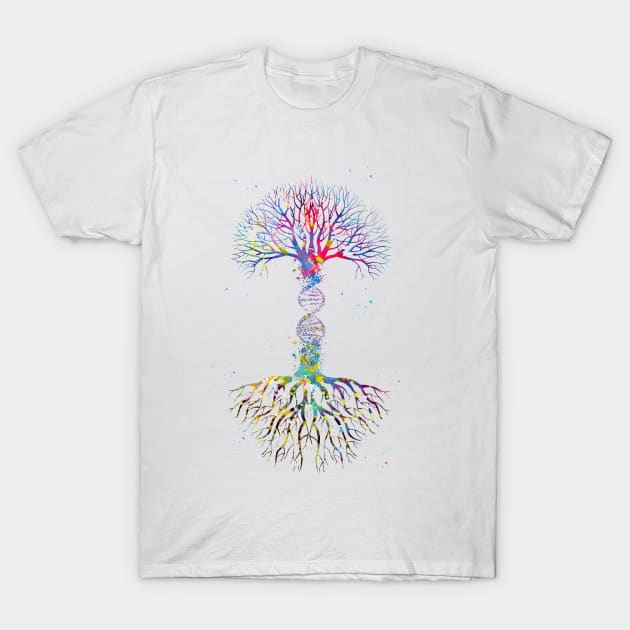 DNA Tree T-Shirt by erzebeth